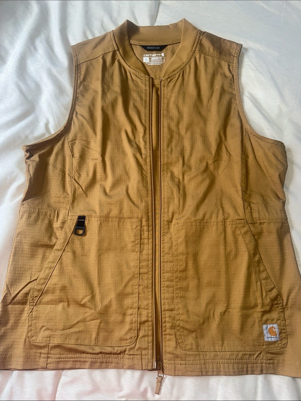 Carhartt women’s Tan Workwear Zip Vest